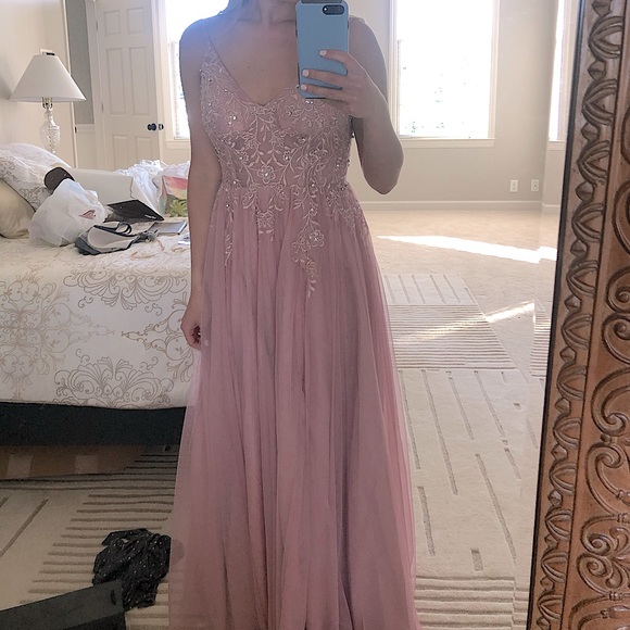 JJ’s House size 6 dusty rose bridesmaids/prom dress. - Picture 4 of 5